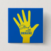 Stand met Button Oekraïne Square (Voorkant)