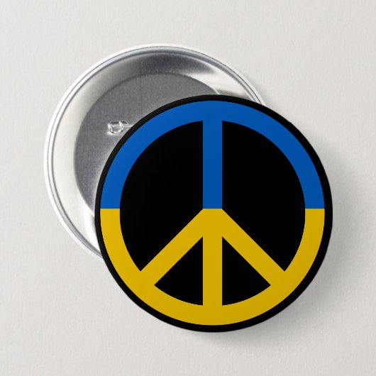 Stand met de Button voor ondersteuning van Oekraïn (Voorkant /achterkant)