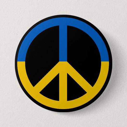 Stand met de Button voor ondersteuning van Oekraïn (Voorkant)