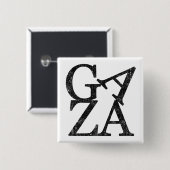 Stand met Gaza Bescherm Palestijnse ChiCoaster Set Vierkante Button 5,1 Cm (Voorkant /achterkant)