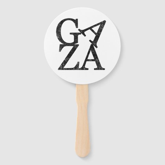 Stand met Gaza Bescherm Palestijnse kinderen Handwaaier (Voorkant)