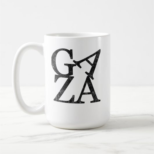 Stand met Gaza Bescherm Palestijnse kinderen Koffiemok (Links)