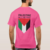 Stand met Gaza Bescherm Palestijnse kinderen T-shirt (Achterkant)