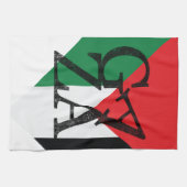 Stand met Gaza Bescherm Palestijnse kinderen Theedoek (Horizontaal)