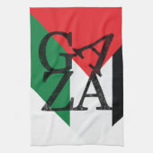 Stand met Gaza Bescherm Palestijnse kinderen Theedoek (Verticaal)