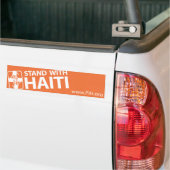 STAND MET HAITI-bumpersticker Bumpersticker (Op Truck)