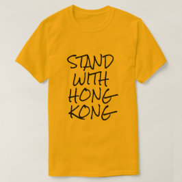 Stand met Hong Kong Gellow T-shirt