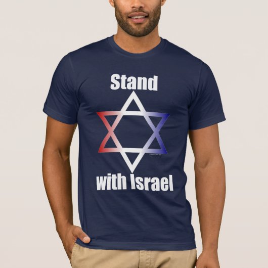 Stand met Israël T-Shirt (Voorkant)