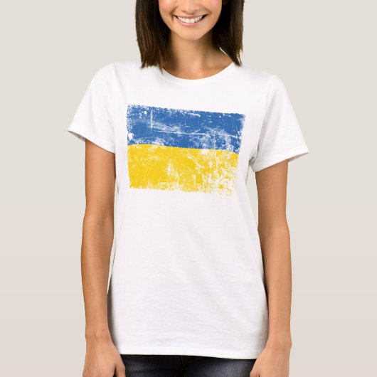 Stand met Oekraïne, aangehaald door Rusland 2022 T T-shirt (Voorkant)