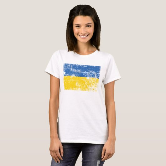 Stand met Oekraïne, aangehaald door Rusland 2022 T T-shirt (Voorkant volledig)