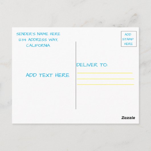 STAND MET OEKRAÏNE BRIEFKAART (Achterkant)