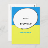 STAND MET OEKRAÏNE BRIEFKAART (Voorkant / Achterkant)