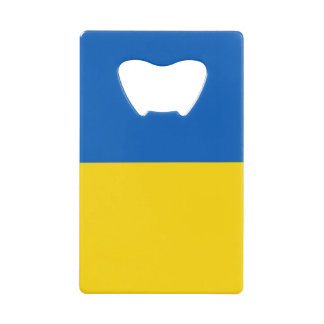STAND MET OEKRAÏNE! KREDIETBOTTLE OPENER VAN KAART CREDITKAART FLESSENOPENER