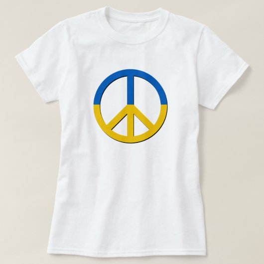 Stand met Oekraïne Support T-Shirt (Design voorkant)