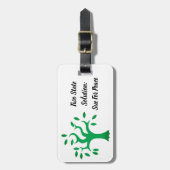 Stand met Palestina, vlag en olijfboom Bagagelabel (Voorkant verticaal)