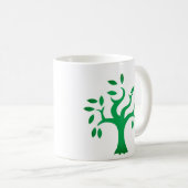 Stand met Palestina, vlag en olijfboom Koffiemok (Voorkant rechts)