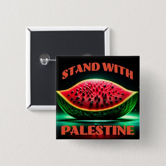 Stand met Palestine Solidariteitsplein Button (Voorkant /achterkant)