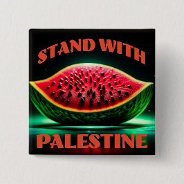 Stand met Palestine Solidariteitsplein Button