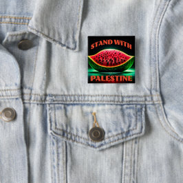 Stand met Palestine Solidariteitsplein Button