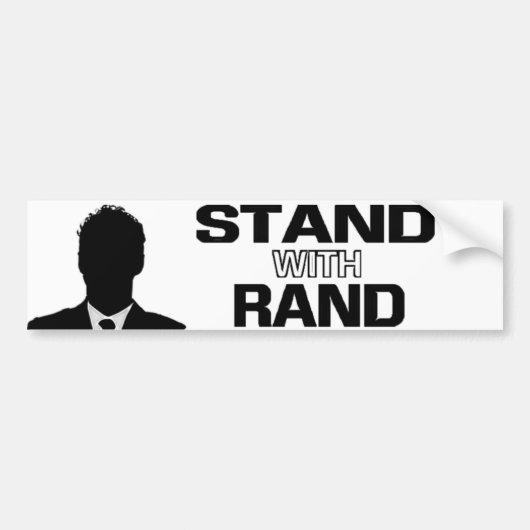 "Stand met Rand" - Rand Paul 2016 Bumpersticker (Voorkant)