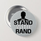 "Stand met Rand" - Rand Paul 2016-toets Ronde Button 7,6 Cm (Voorkant /achterkant)