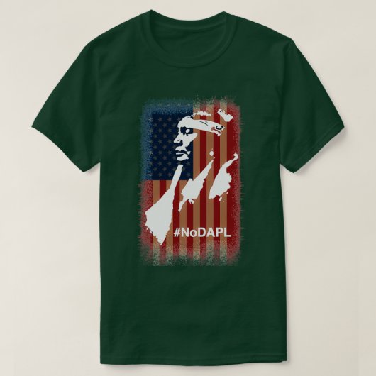 Stand met Standing Rock NODAPL T-shirt (Design voorkant)