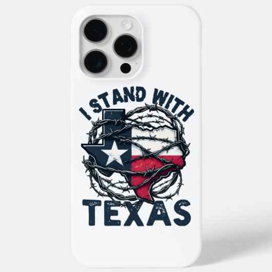 Stand met Texas Case-Mate iPhone Case (Achterkant)