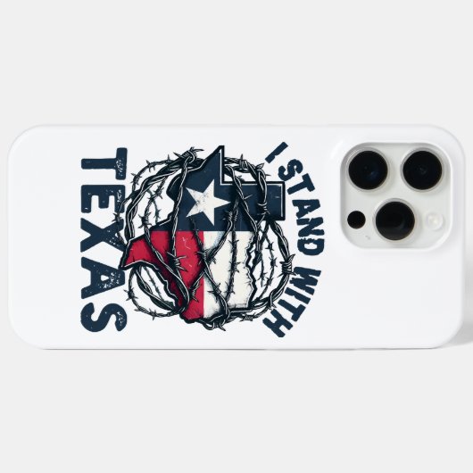 Stand met Texas Case-Mate iPhone Case (Achterkant (horizontaal))