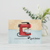 Stand mixer bakken kookboek recept kaart (Staand voorkant)