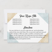 Stand mixer bakken kookboek recept kaart (Achterkant)