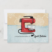 Stand mixer bakken kookboek recept kaart (Voorkant)