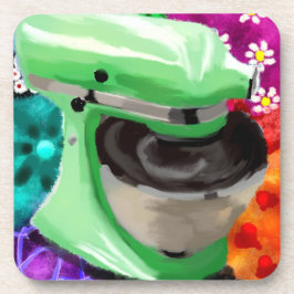Stand Mixer Funky Abstracte Kunst Groen Roze Bier Onderzetter