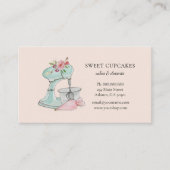  Stand mixer roze bakkerij Visitekaartje (Voorkant)