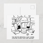 Stand na kook ansichtkaart briefkaart (Voorkant / Achterkant)