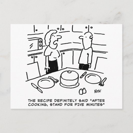 Stand na kook ansichtkaart briefkaart (Voorkant)