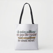Stand-ong Quote Homeschool Canvas tas (Voorkant)