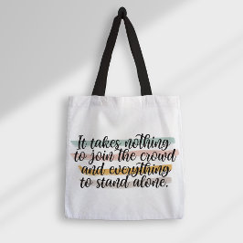 Stand-ong Quote Homeschool Canvas tas