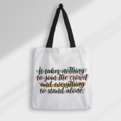 Stand-ong Quote Homeschool Canvas tas