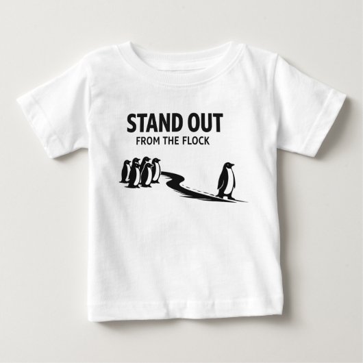 Stand Out From The Flock – Minimal Penguin Motivat (Voorkant)