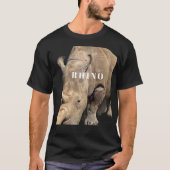 Stand Out in Style with Rhino Print Safari Shirt (Voorkant)