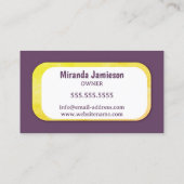 Stand Out Retro Vacuum Professional Cleaning Visitekaartje (Achterkant)