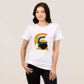 STAND PATRICK'S DAG Tri-Blend SHIRT (Voorkant volledig)