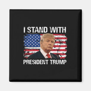 Stand President Trump Amerikaanse vlag Trump 2024  Magneet