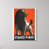 Stand stevig (leeuw) artiest Tom_Propaganda Poster Canvas Afdruk (Voorkant)