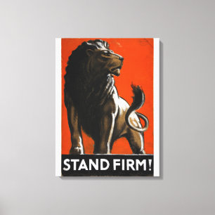 Stand stevig (leeuw) artiest Tom_Propaganda Poster Canvas Afdruk