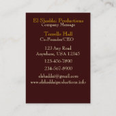 Stand-still Visitekaartje (Achterkant)