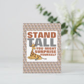 Stand-talk, Giraffe Briefkaart (Staand voorkant)