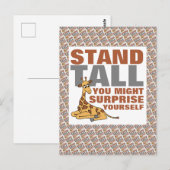 Stand-talk, Giraffe Briefkaart (Voorkant / Achterkant)