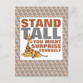 Stand-talk, Giraffe Briefkaart (Voorkant)