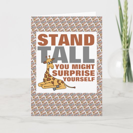 Stand-talk, Giraffe Kaart (Voorkant)
